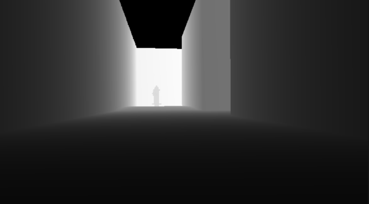 Depth image from RealSense camera